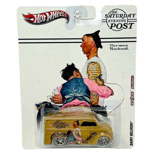 Hot Wheels Norman Rockwell Dairy Delivery Real Riders 1:64 Diecast