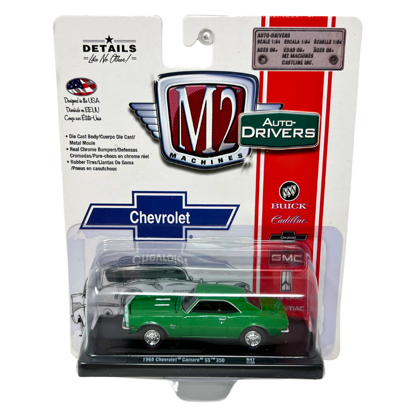 M2 Machines Auto-Drivers 1968 Chevrolet Camaro SS 350 1:64 Diecast