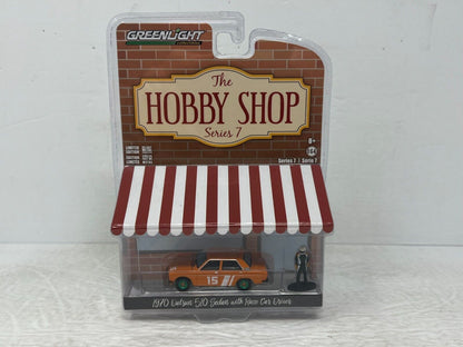 Greenlight The Hobby Shop 1970 Datsun 510 Sedan Green Machine 1:64 Diecast