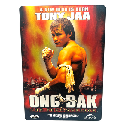 Ong-Bak: The Thai Warrior (DVD, 2005) Tony Jaa Steelbook Martial Arts Good Shape