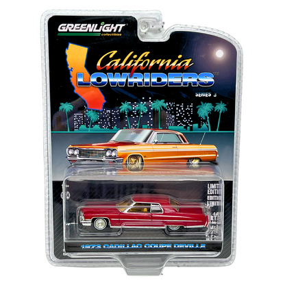Greenlight California Lowriders 1973 Cadillac Coupe Deville 1:64 Diecast