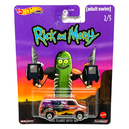 Hot Wheels Premium Rick & Morty Pop Culture Ford Transit Super Van 1:64 Diecast