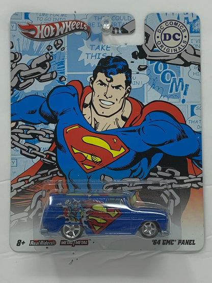 Hot Wheels Pop Culture DC Comics Superman '64 GMC Panel Real Riders 1:64 Diecast