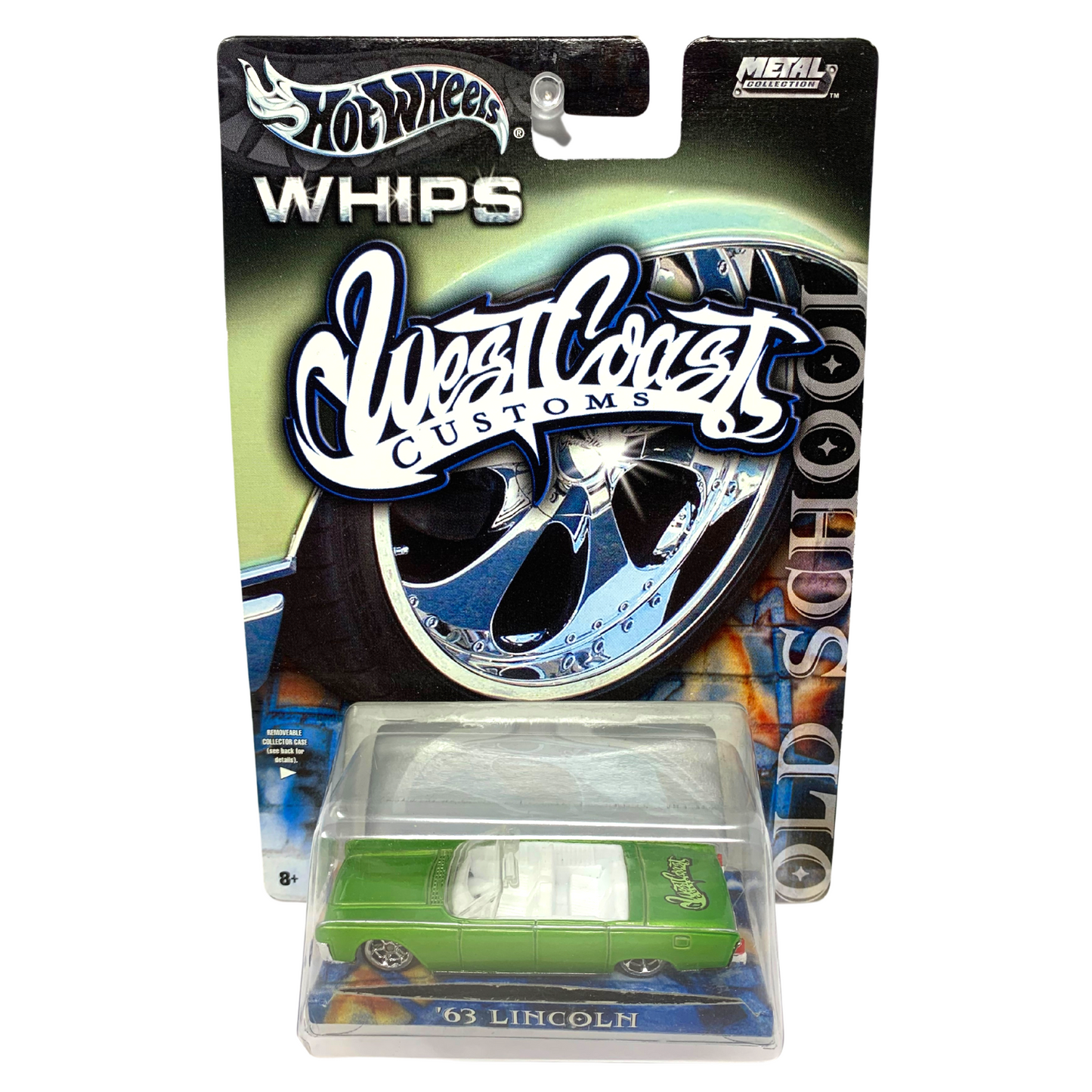 Hot Wheels Whips West Coast Customs Old School '63 Lincoln 1:64 Diecast