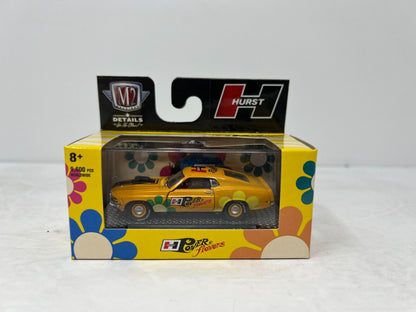 M2 Machines Hurst Power Flowers 1970 Ford Mustang 428 SCJ S47 1:64 Diecast