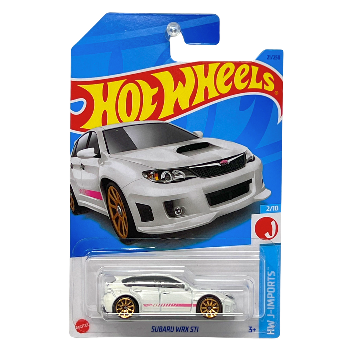 Hot Wheels HW J-Imports Subaru WRX STI JDM 1:64 Diecast White