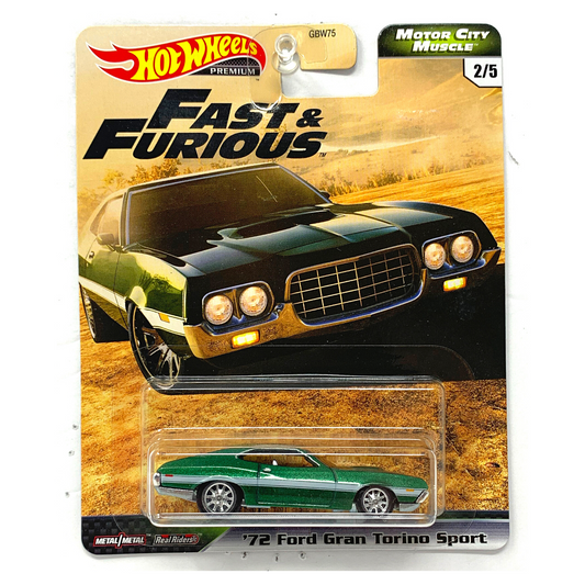 Hot Wheels Premium Fast & Furious '72 Ford Gran Torino Sport 1:64 Diecast