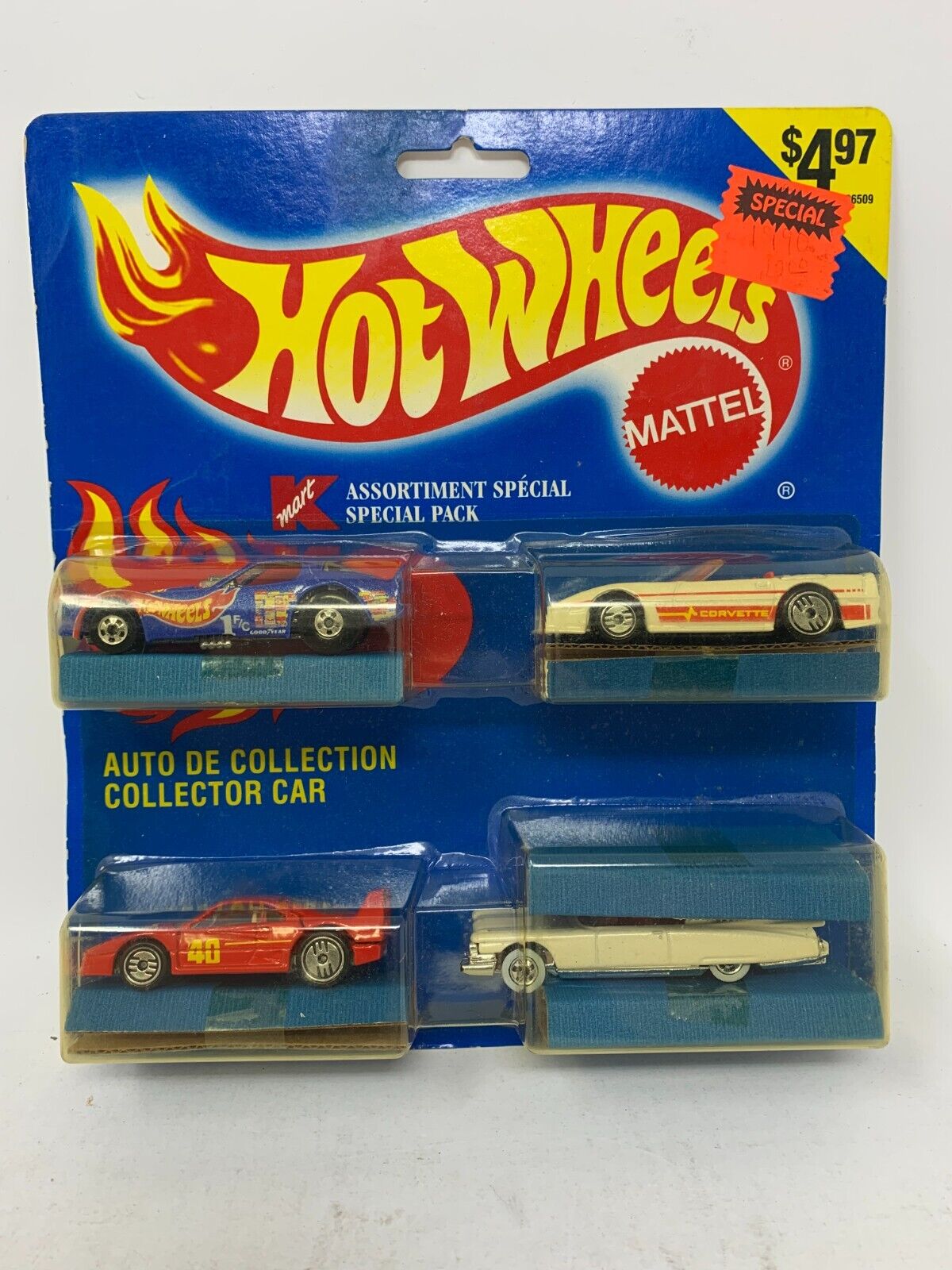 Hot Wheels 1990 Kmart Special Pack 4-Pack 1:64 Diecast Gift Pack