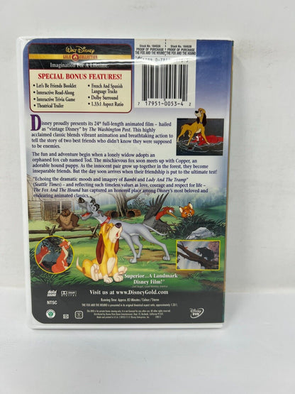 The Fox and the Hound (DVD, 2000) Gold Collection Disney Classic Good Condition!