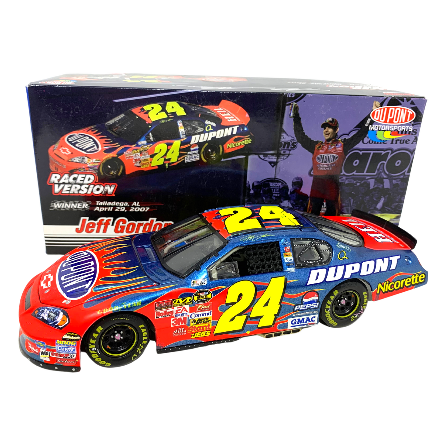 Motorsports Authentics #24 Jeff Gordon Dupont Talladega Win 1:24 Diecast