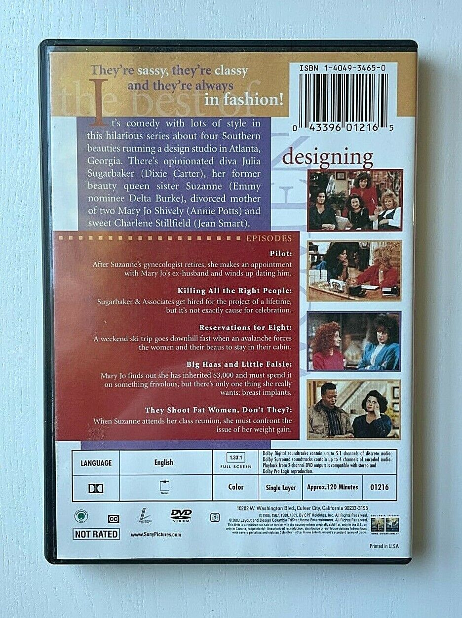The Best of Designing Women (DVD, 2003) Delta Burke Comedy Good Condition!!!