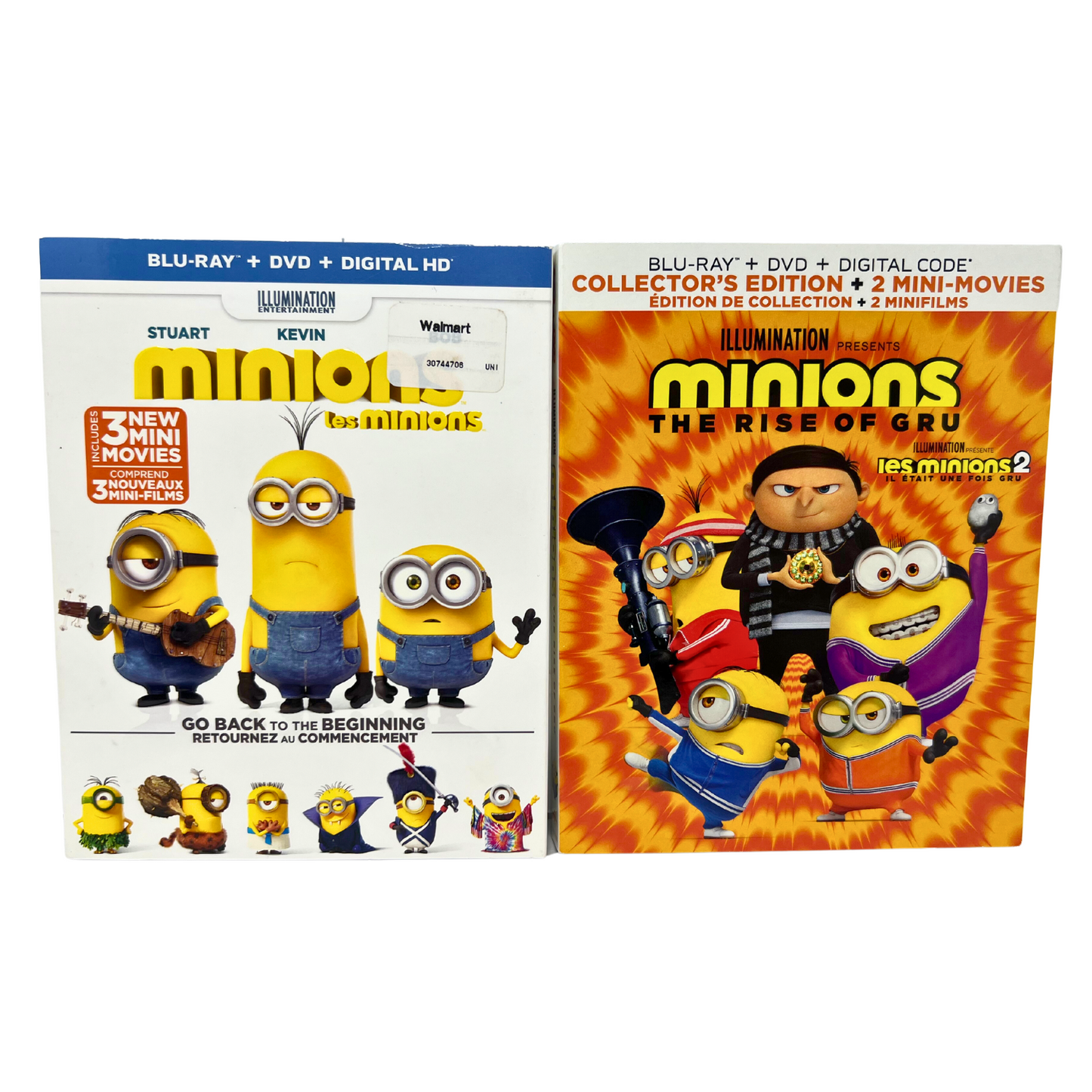 Minions & The Rise of Gru 2-Movie Collection Blu-ray Good Condition!!!