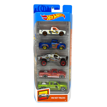 Hot Wheels 2018 HW Hot Trucks 5-Car Set 1:64 Diecast