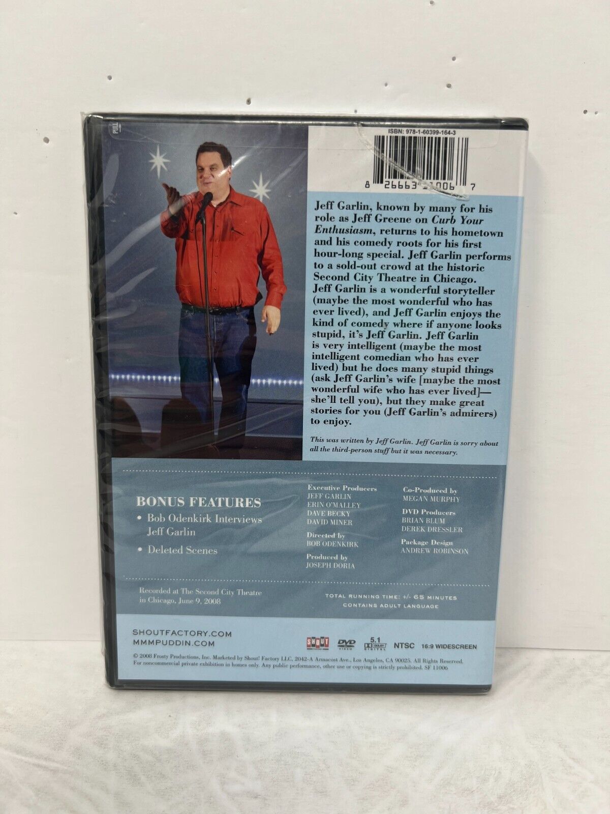 Young and Handsome A Night with Jeff Garlin (DVD, 2009) Stand-up Comedy Sealed!!