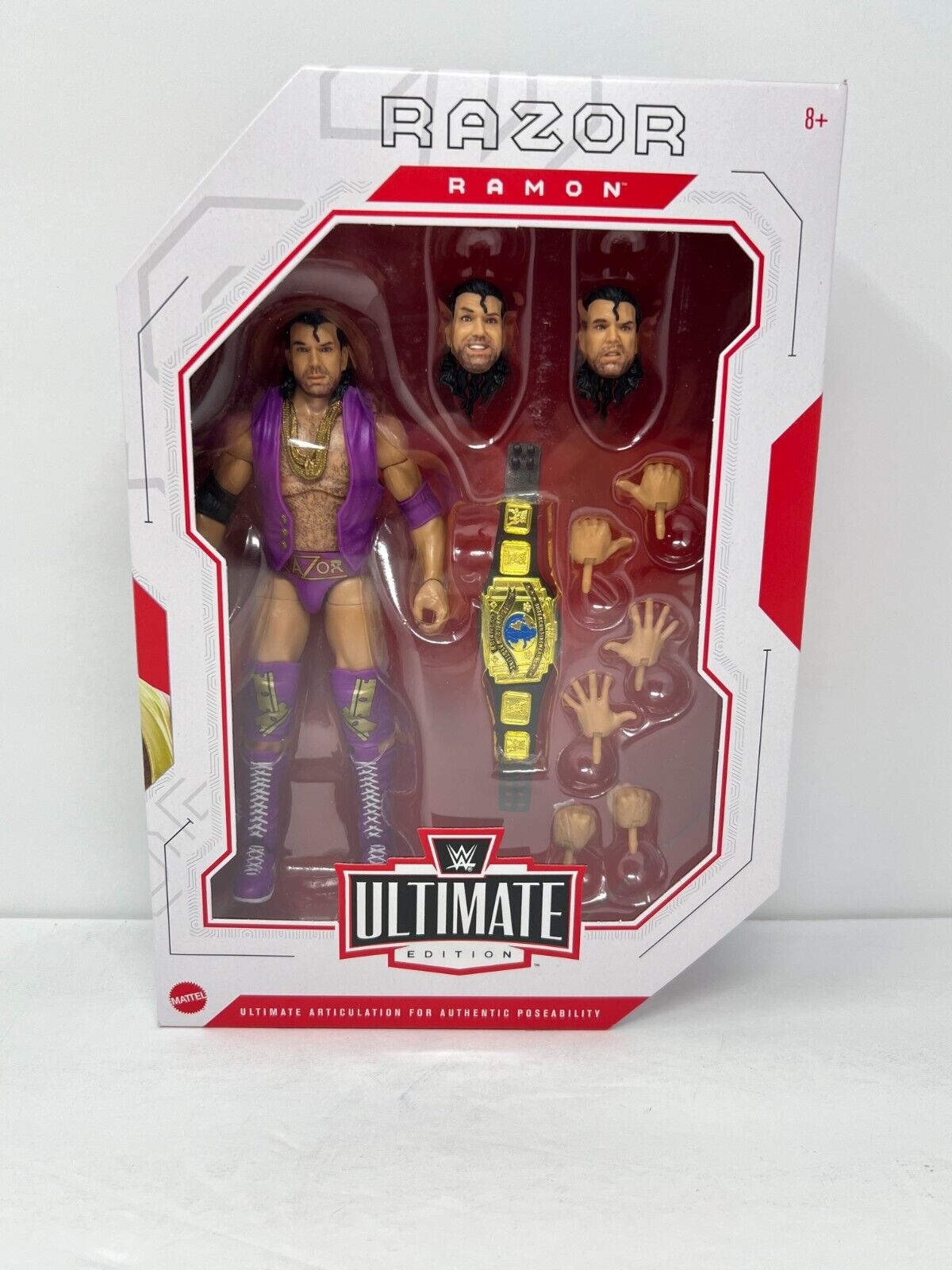 WWE Razor Ramon Ultimate Edition Series 16 Chase Action Figure with Belt Mattel Toys