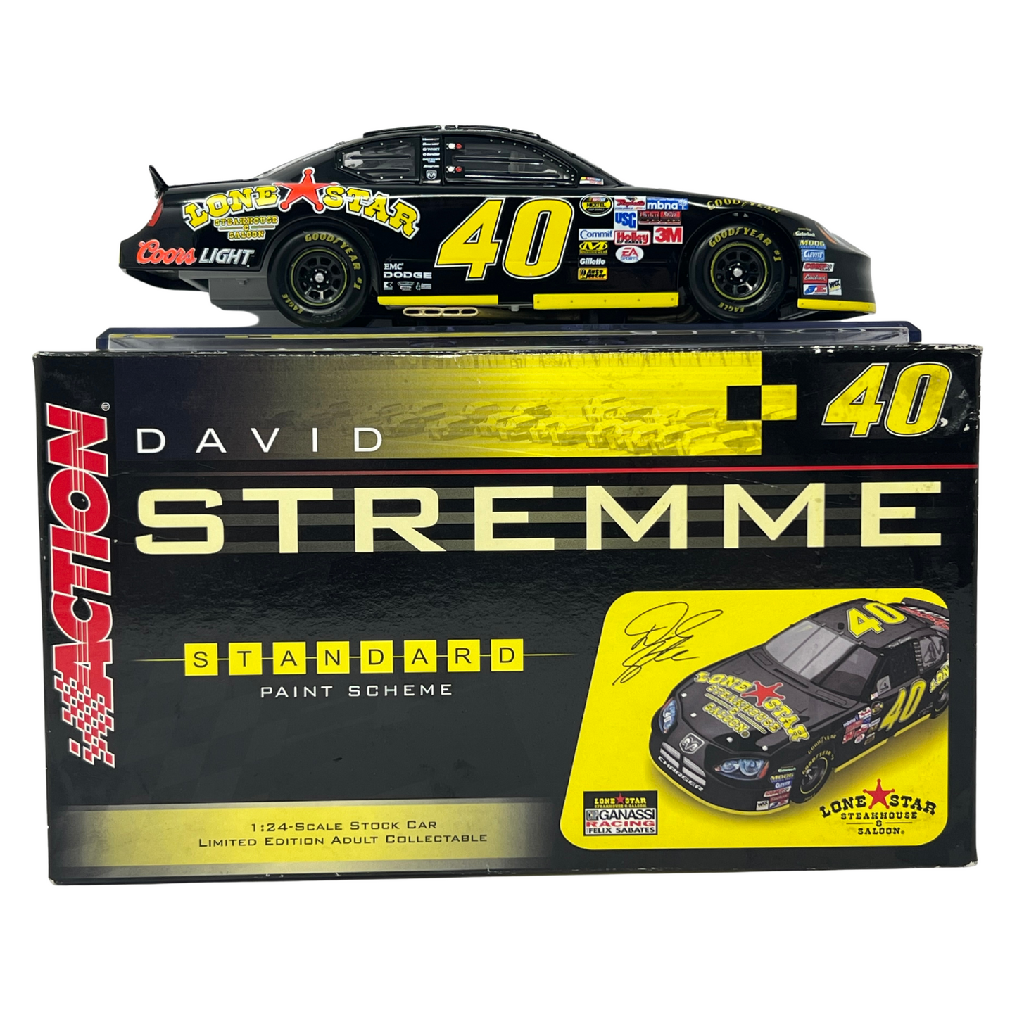 Action Nascar #40 David Stremme Lone Star Steakhouse 2006 Charger 1:24 Diecast