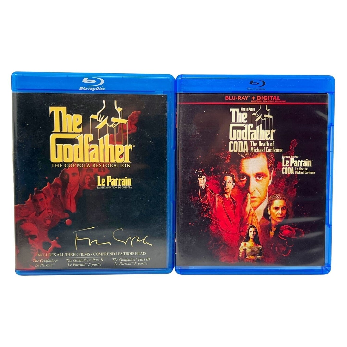 The Godfather 1-3 Trilogy (Blu-ray) Crime Good Condition!!!