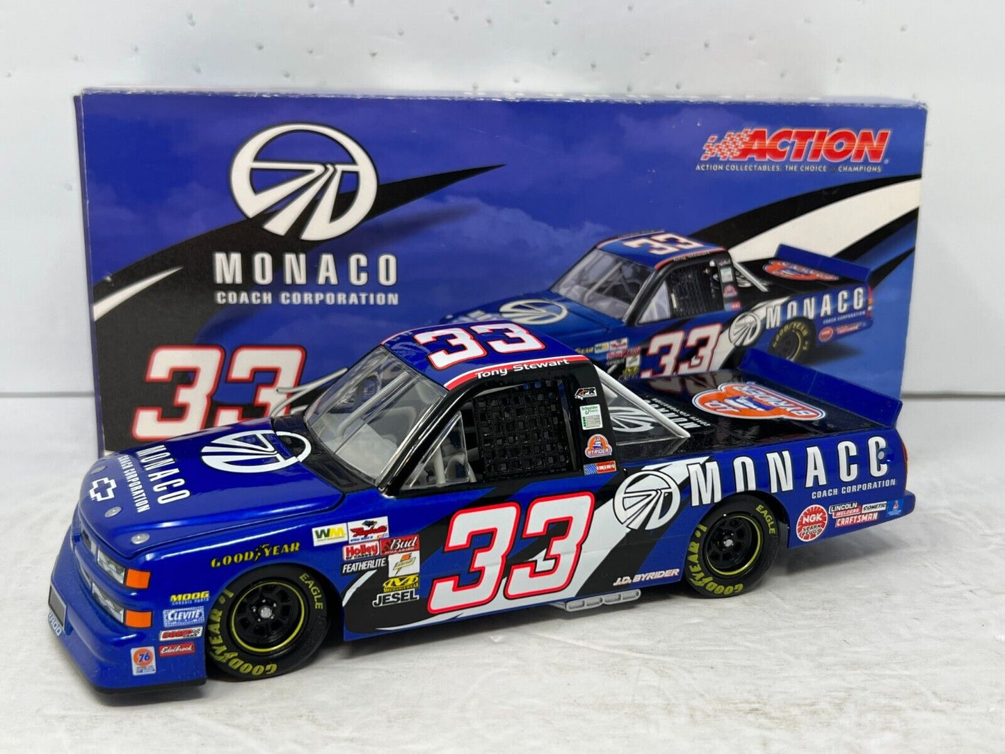 Action Nascar #33 Tony Stewart Monaco Motorcoaches Chevy Race Truck 1:24 Diecast