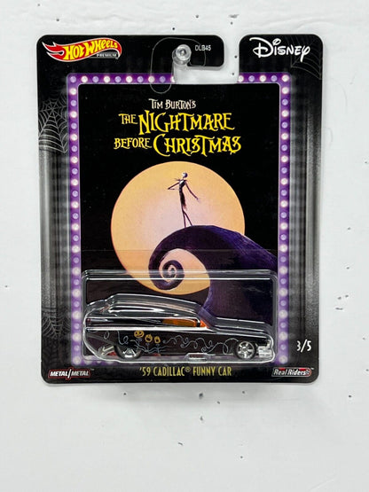 Hot Wheels Premium Nightmare Before Xmas '59 Cadillac Funny Car 1:64 Diecast