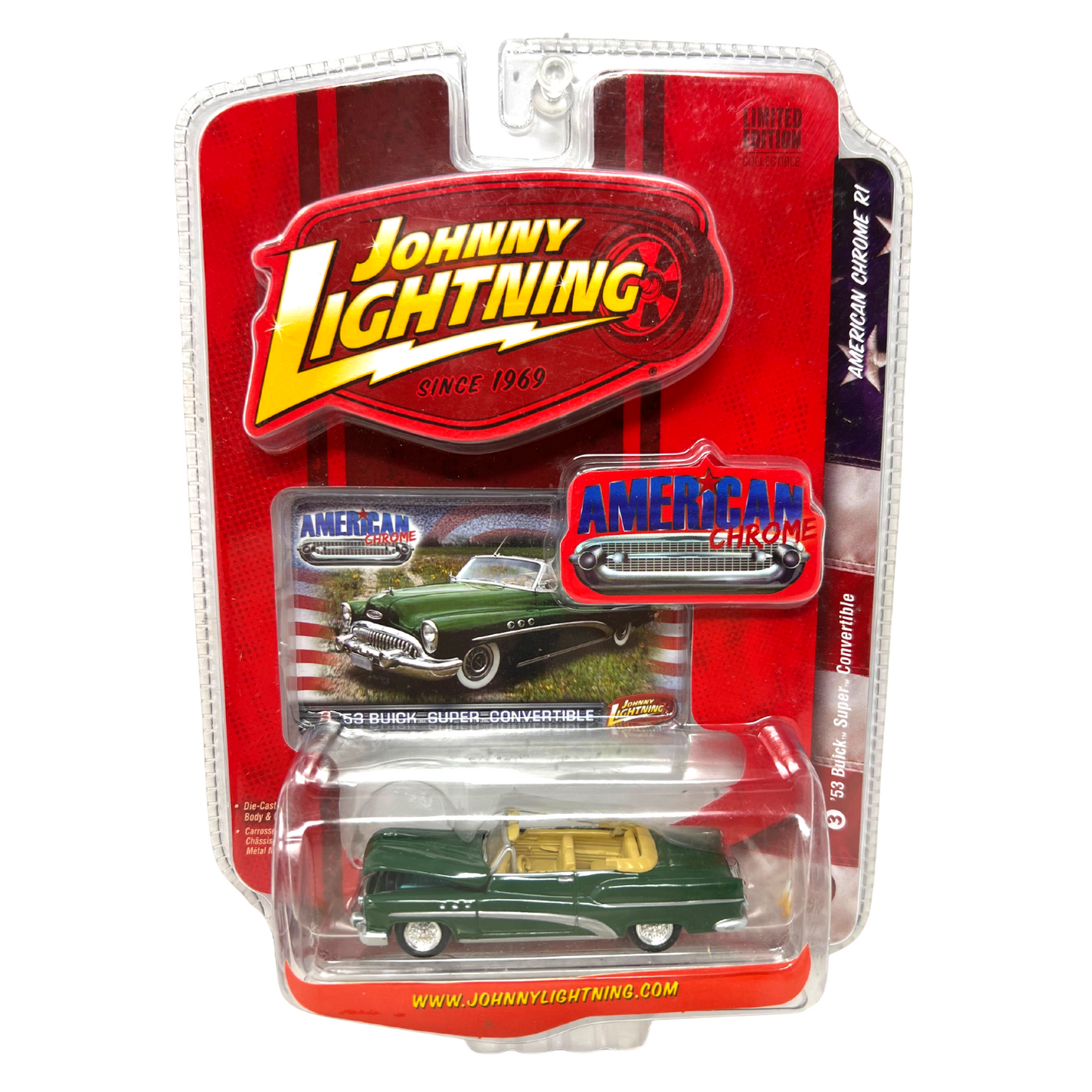 Johnny Lightning American Chrome '53 Buick Super Convertible 1:64 Diecast