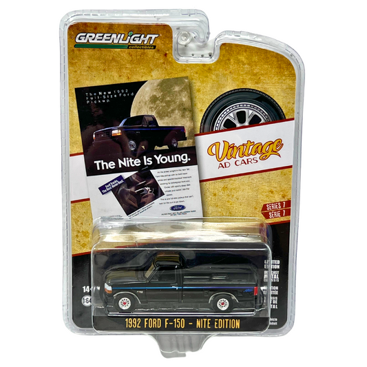 Greenlight Vintage AD Cars 1992 Ford F-150 - Nite Edition 1:64 Diecast