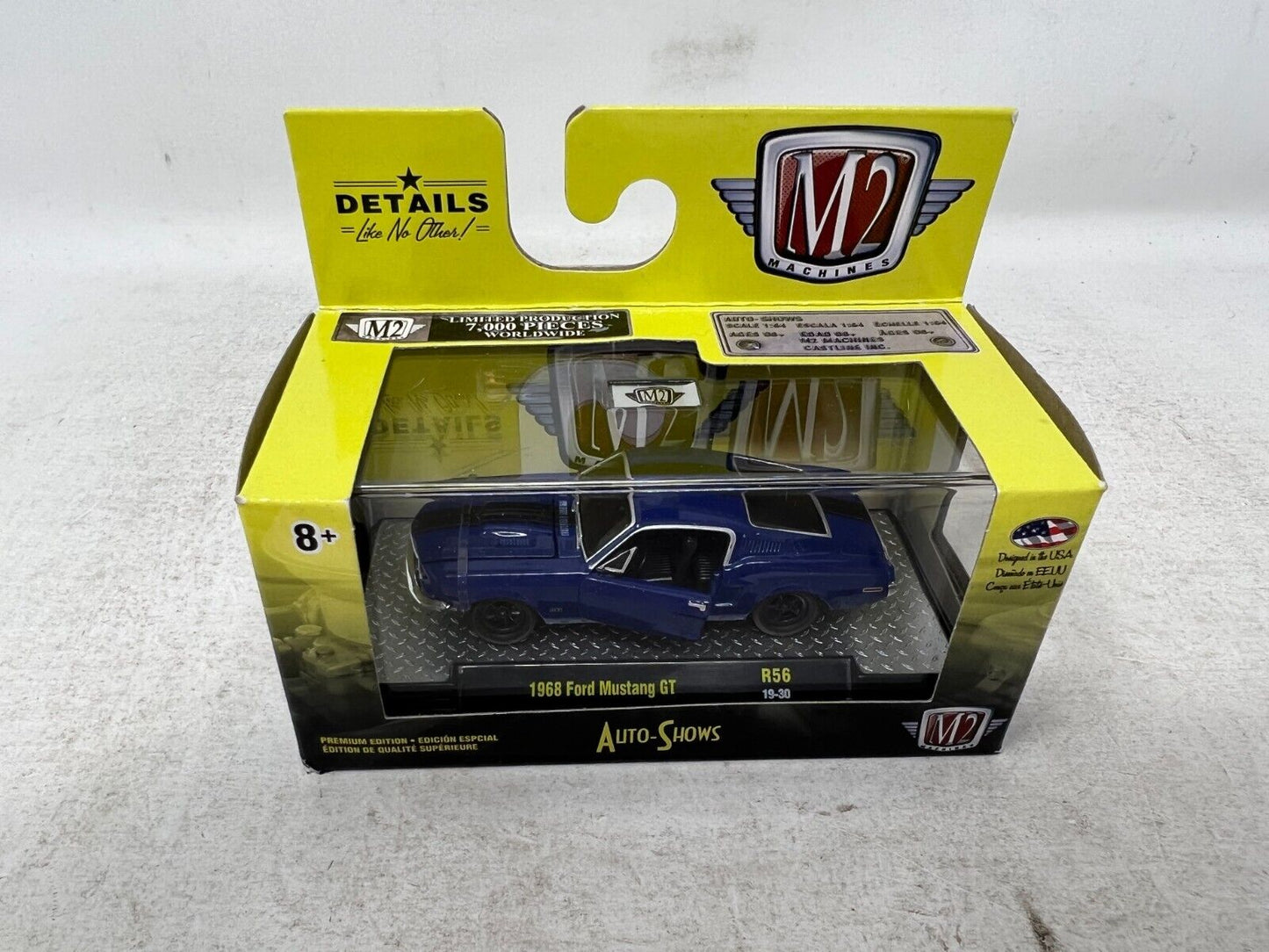 M2 Machines Auto-Shows 1968 Ford Mustang GT R56 1:64 Diecast