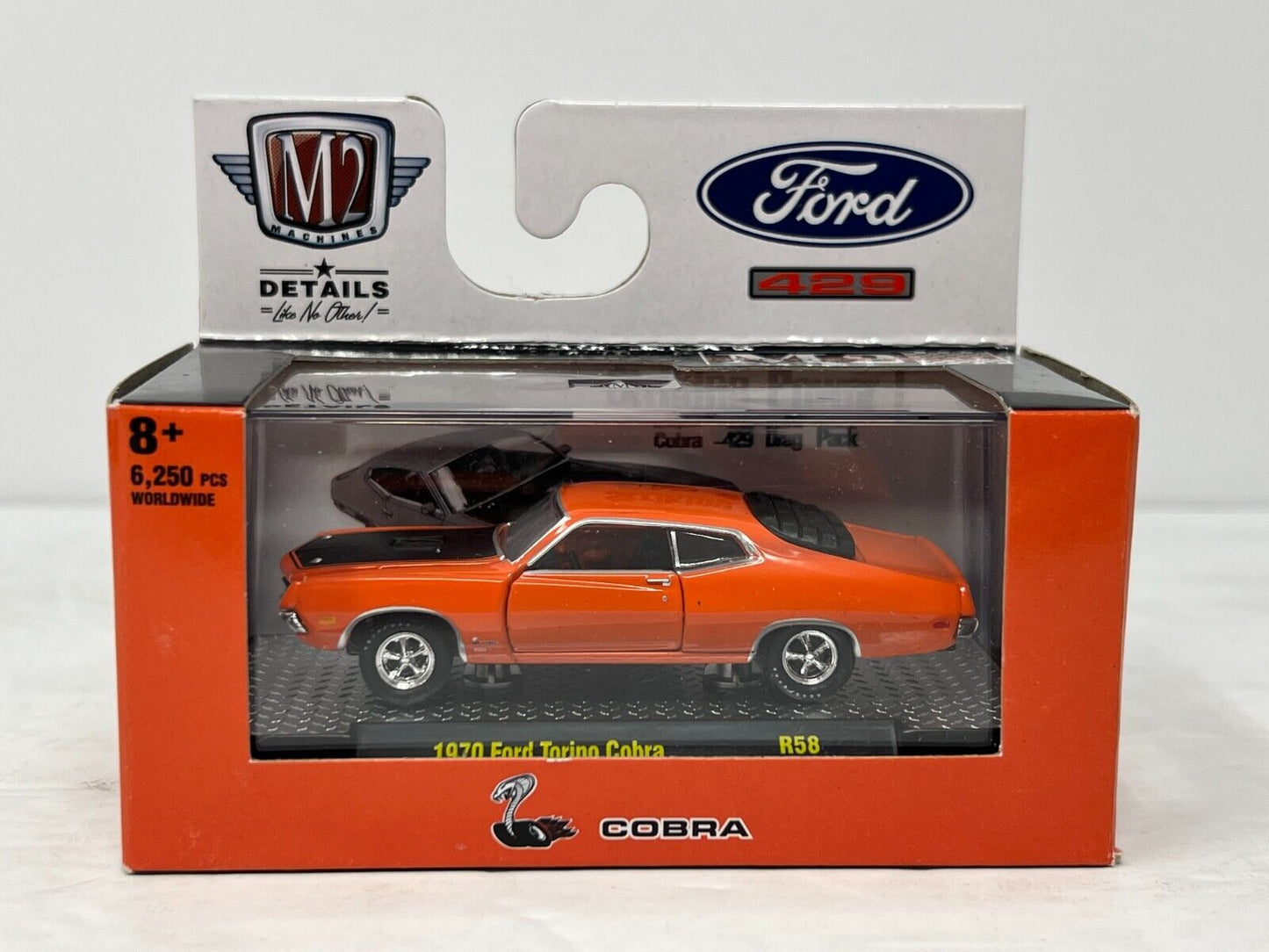 M2 Machines Cobra 1970 Ford Torino Cobra R58 1:64 Diecast