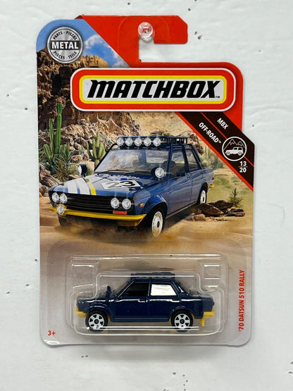 Matchbox MBX Off-Road 1970 Datsun 510 Rally JDM 1:64 Diecast