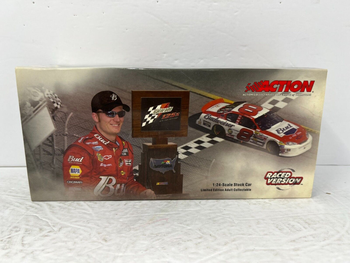 Action Nascar #8 Dale Earnhardt Jr Twin 125 Win Raced GM Dealers 1:24 Diecast