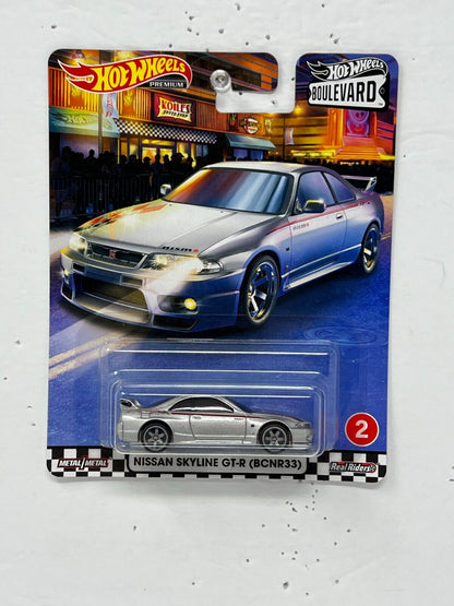 Hot Wheels Premium Boulevard Nissan Skyline GT-R (BCNR33) 1:64 Diecast