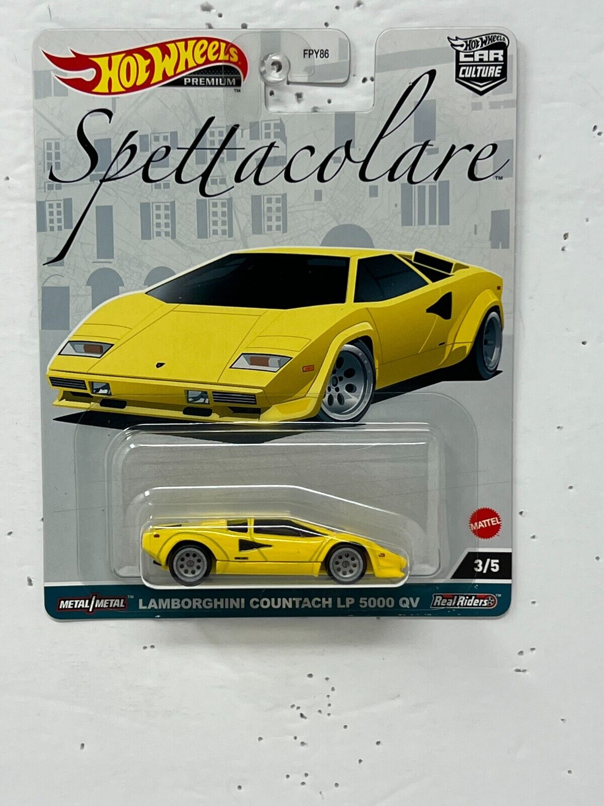 Hot Wheels Premium Spettacolare Lamborghini Countach LP 5000 QV 1:64 Diecast