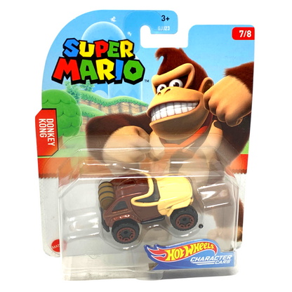 Hot Wheels Super Mario Character Car Donkey Kong 1:64 Diecast