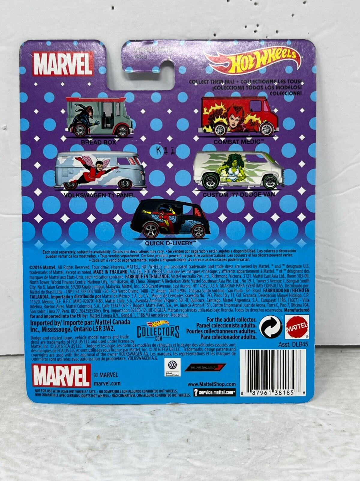 Hot Wheels Marvel The Wasp Volkswagen T1 Panel Real Riders 1:64 Diecast V2