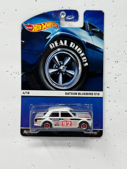 Hot Wheels Heritage Real Riders Datsun Bluebird 510 1:64 Diecast