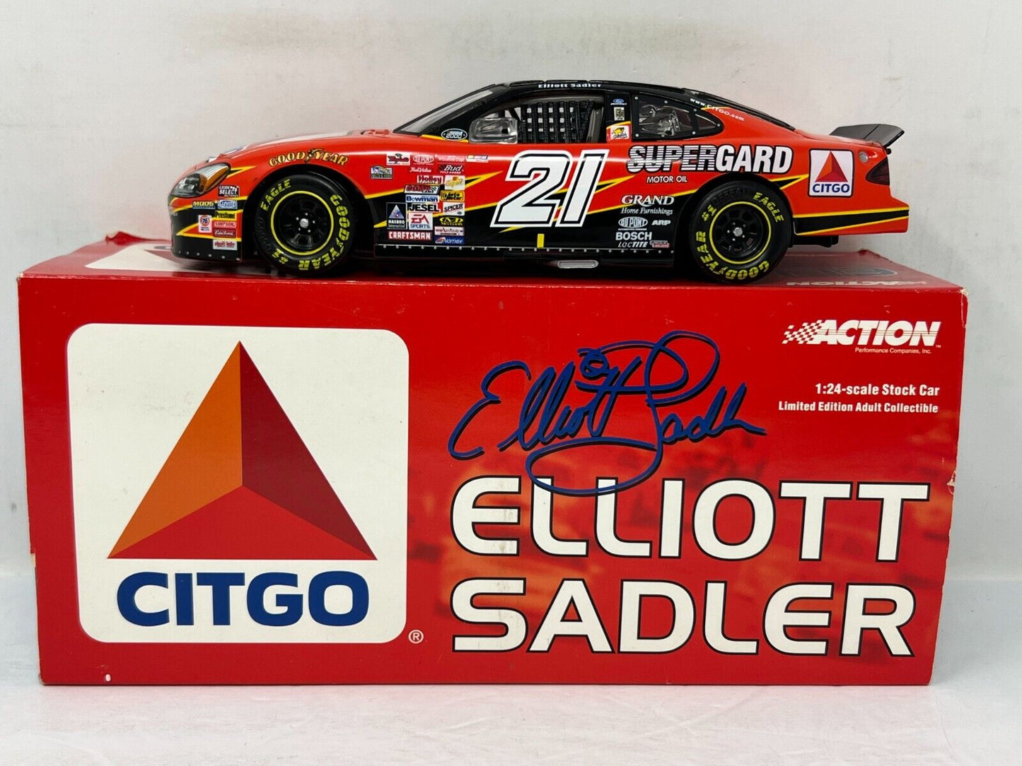 Action Nascar #21 Elliott Sadler Citgo 2000 Ford Taurus 1:24 Diecast