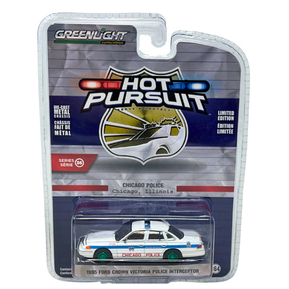 Greenlight Hot Pursuit 1995 Ford Crown Victoria Green Machine 1:64 Diecast