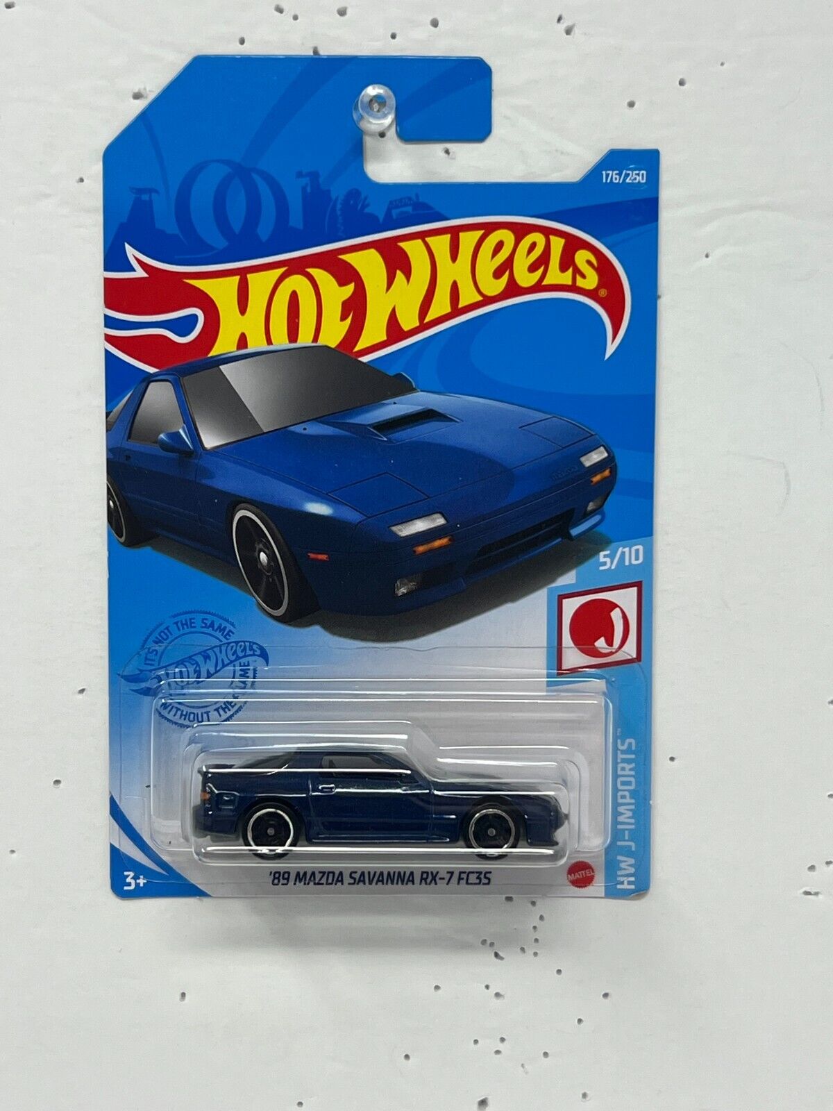 Hot Wheels HW J-Imports 1989 Mazda Savanna RX-7 JDM 1:64 Diecast Blue