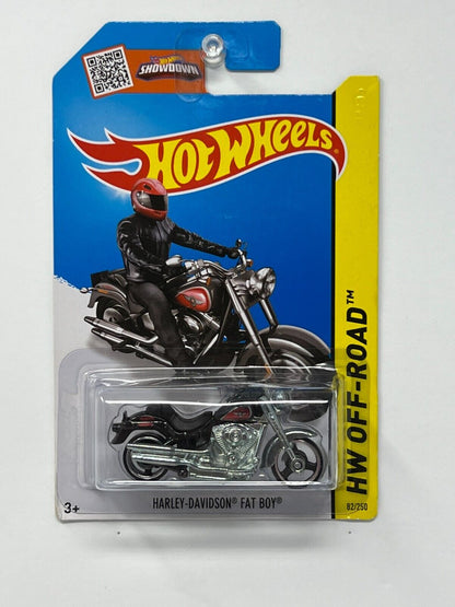 Hot Wheels HW Off-Road Harley-Davidson Fat Boy Motorcycle 1:64 Diecast