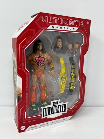 WWE Ultimate Warrior Ultimate Edition Fan Takeover Action Figure W/ Belts Mattel Toys
