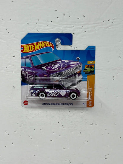 Hot Wheels HW Wagons Datsun Bluebird Wagon (510) JDM 1:64 Diecast Short Card