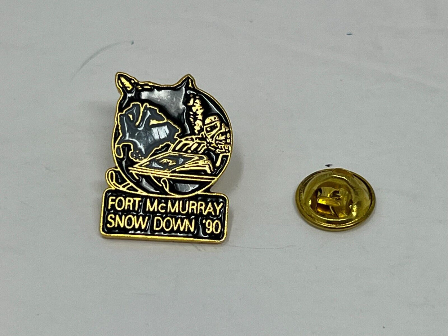 Fort McMurray Snow Down '90 Event Lapel Pin P2