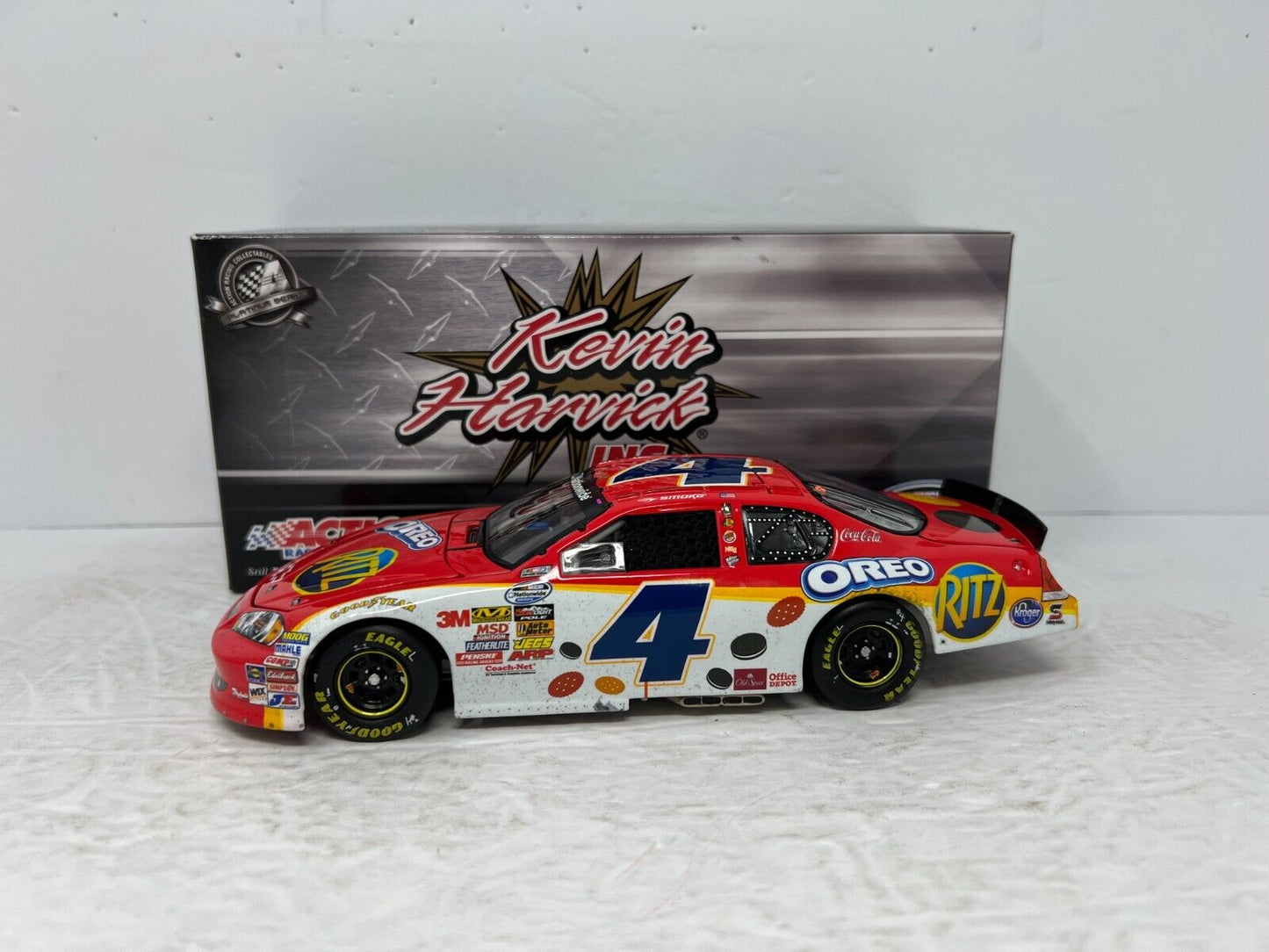 Action Nascar #4 Tony Stewart Oreo Ritz Daytona Win Raced Version 1:24 Diecast