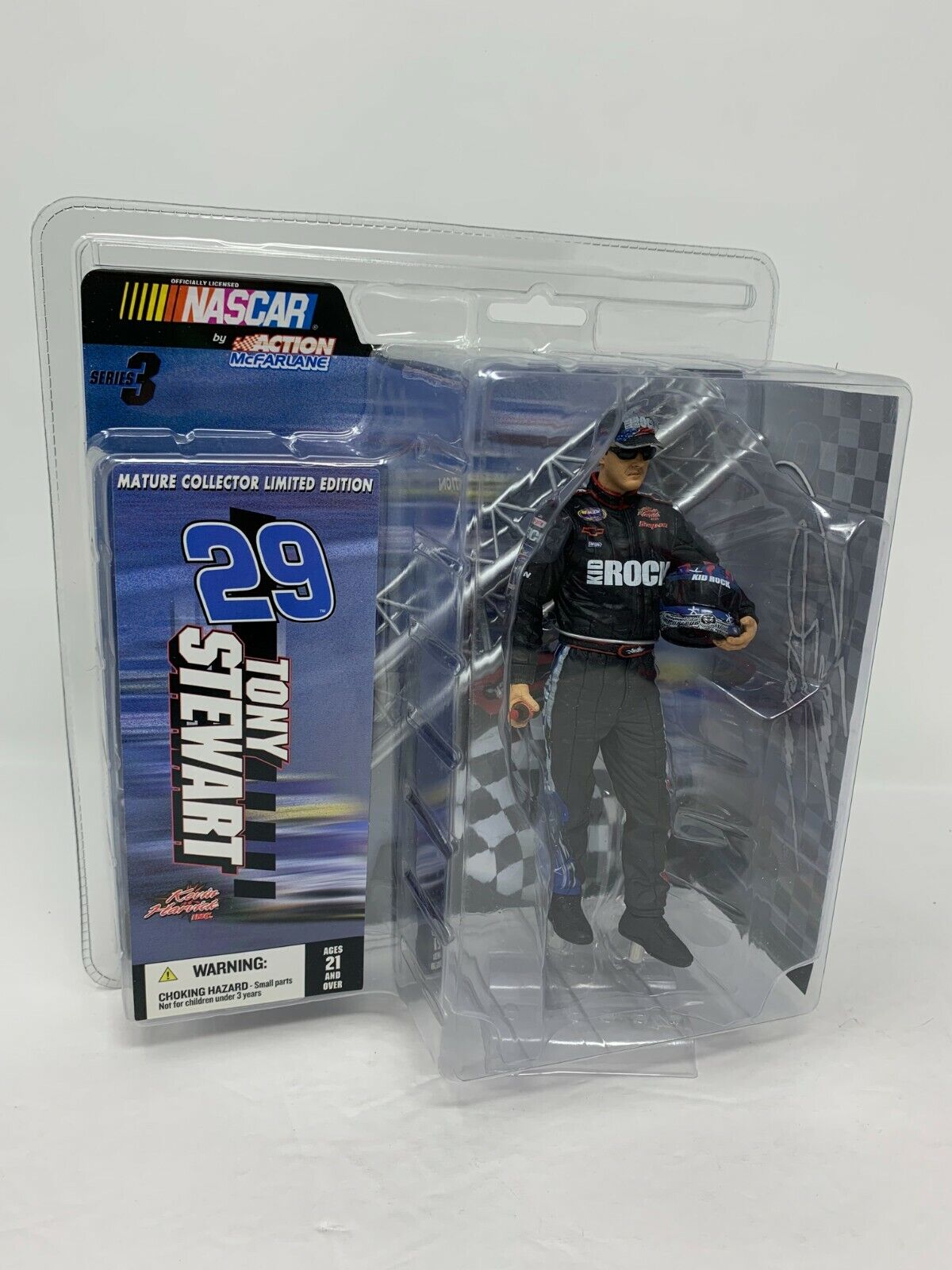 McFarlane Action Nascar #29 Tony Stewart Series 3 Kid Rock Suit Figurine