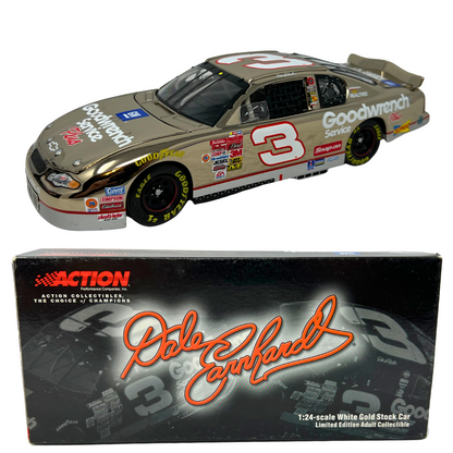 Action Nascar #3 Dale Earnhardt Sr Goodwrench White Gold GM Dealers 1:24 Diecast