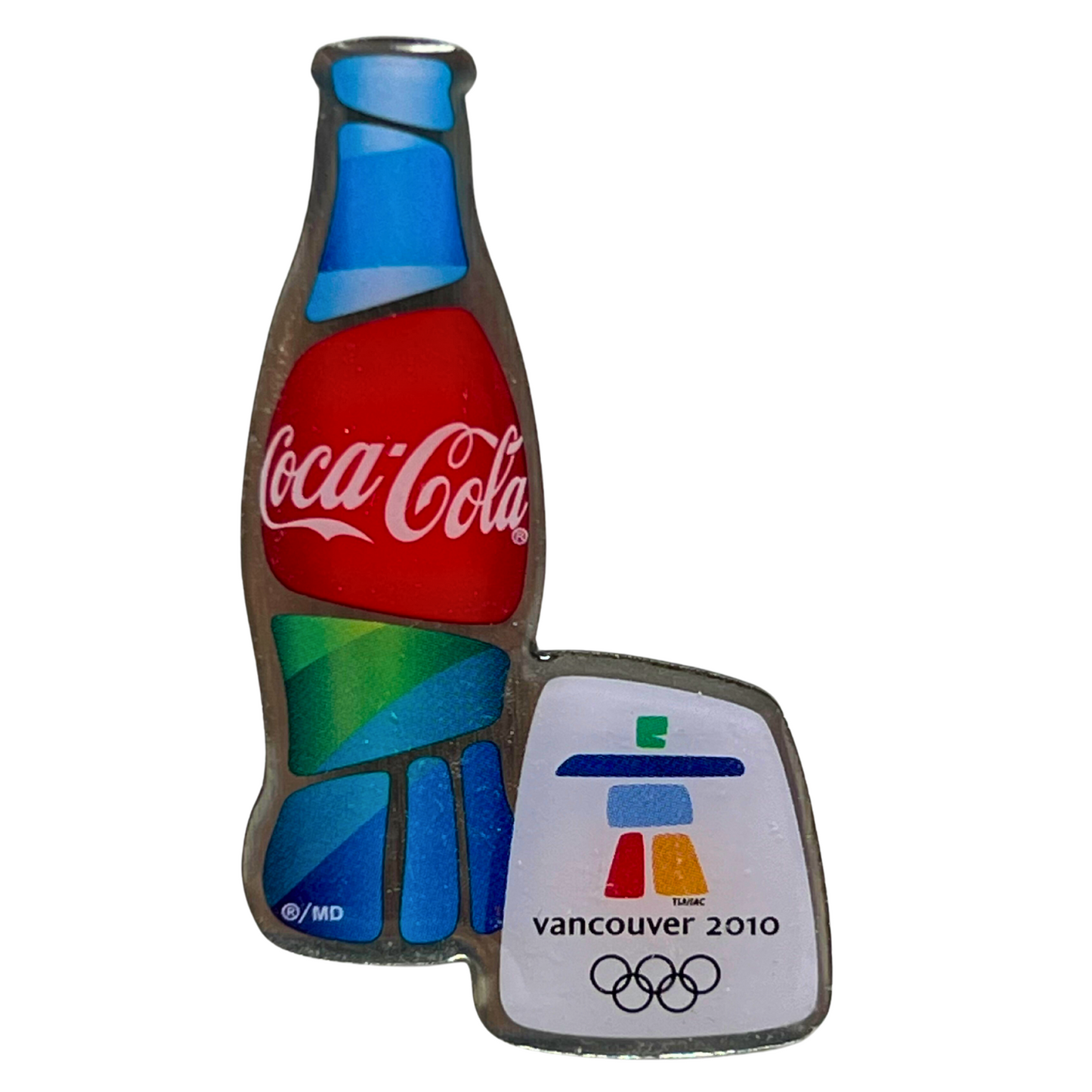 2010 Vancouver Winter Games Coca-Cola Coke Bottle Olympics Lapel Pin P2