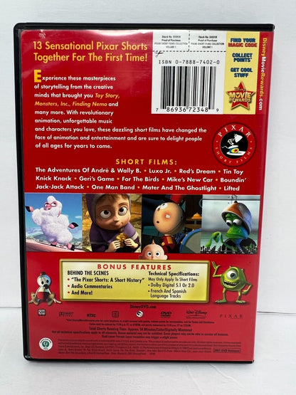 Disney Pixar Short Films Collection: Volume 1 (DVD, 2007) Good Condition!!!