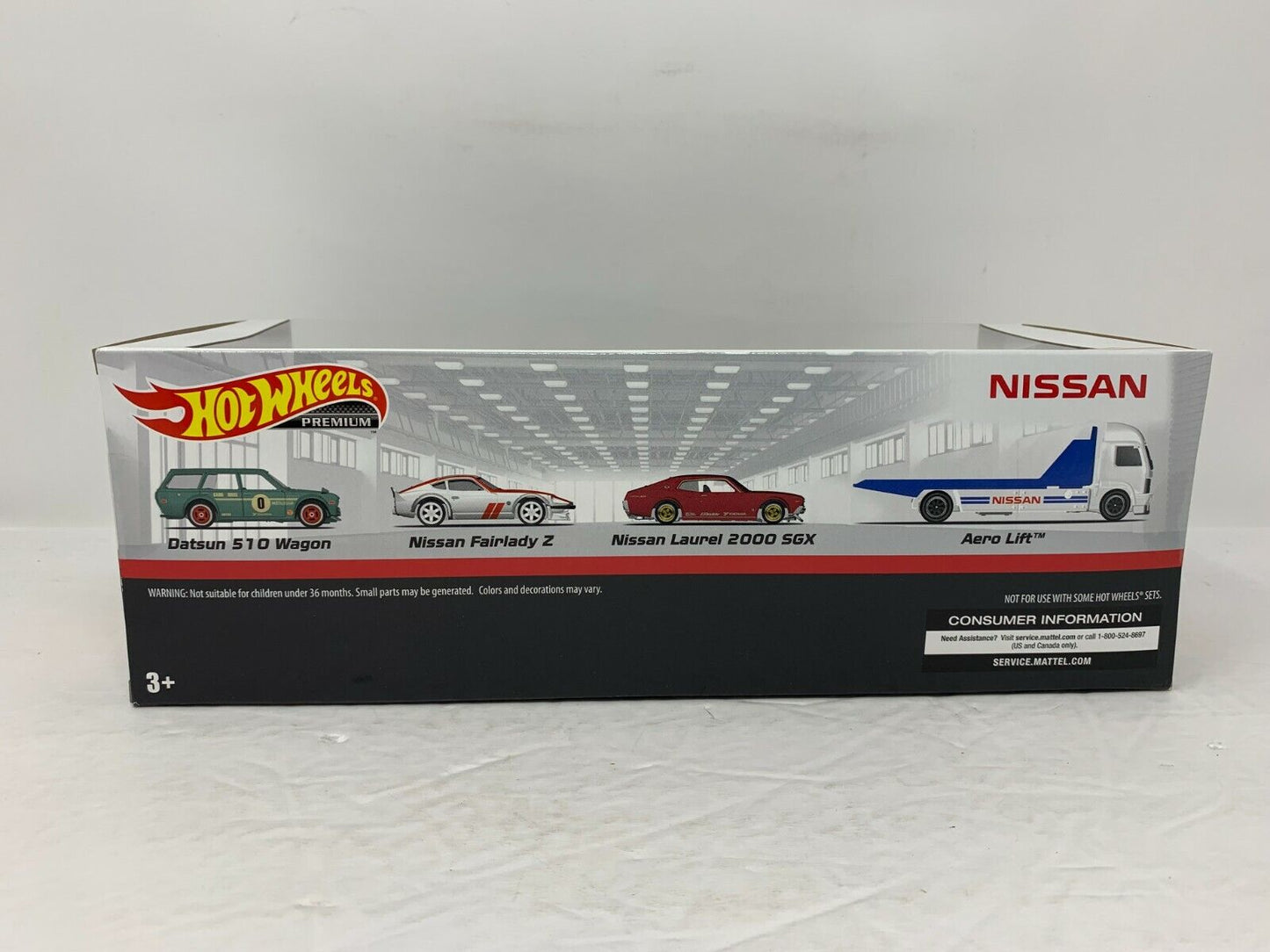 Hot Wheels Premium Collector Nissan 4-Pack Diorama Set 1:64 Diecast