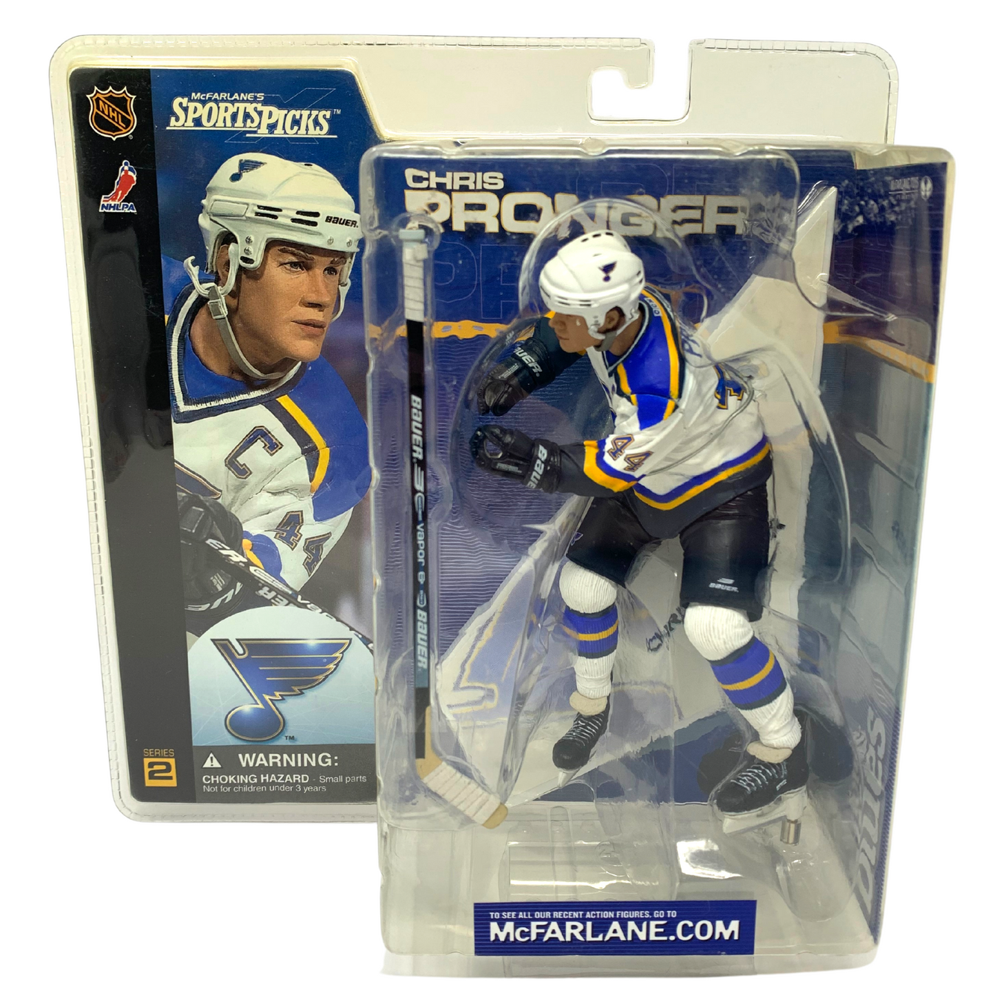 Mcfarlane NHL Chris Pronger St. Louis Blues White Jersey Series 2 Figure