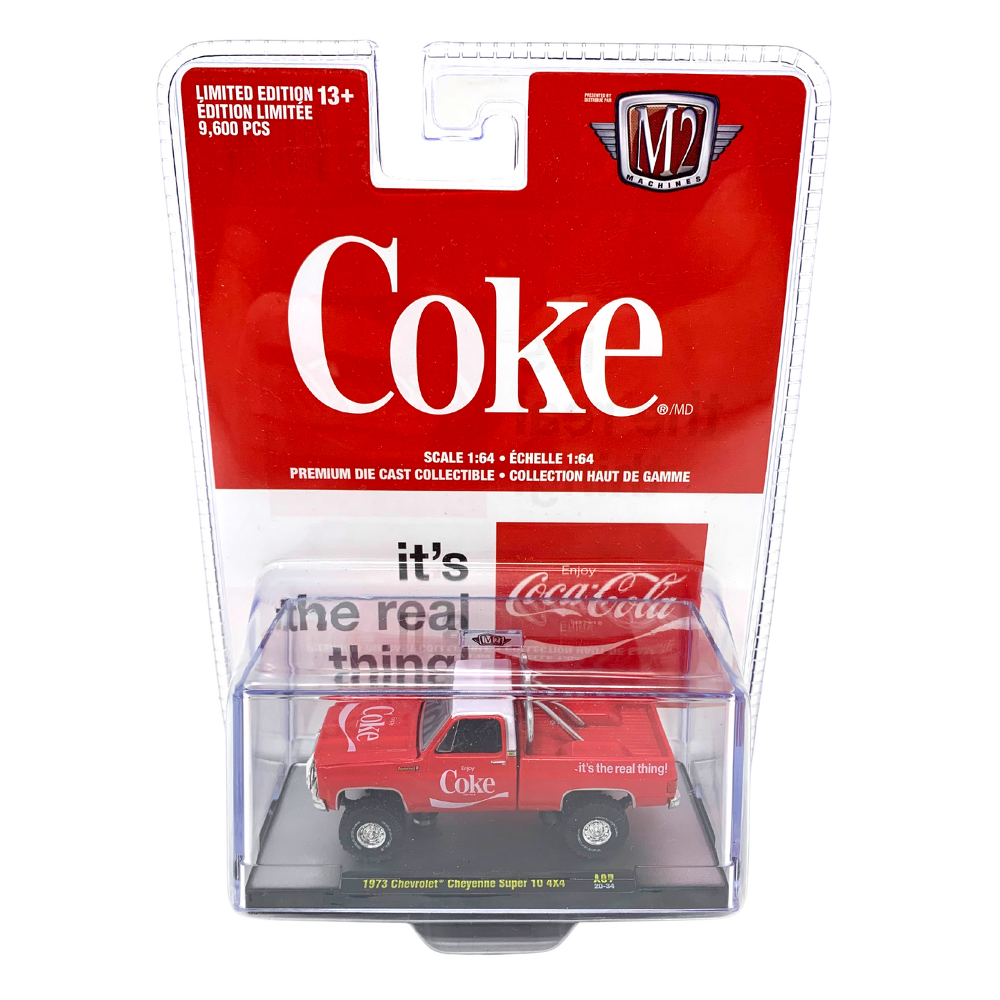 M2 Machines Coke 1973 Chevrolet Cheyenne Super 10 4x4 1:64 Diecast