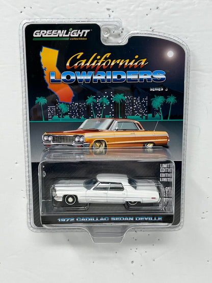 Greenlight California Lowriders 1972 Cadillac Sedan Deville 1:64 Diecast